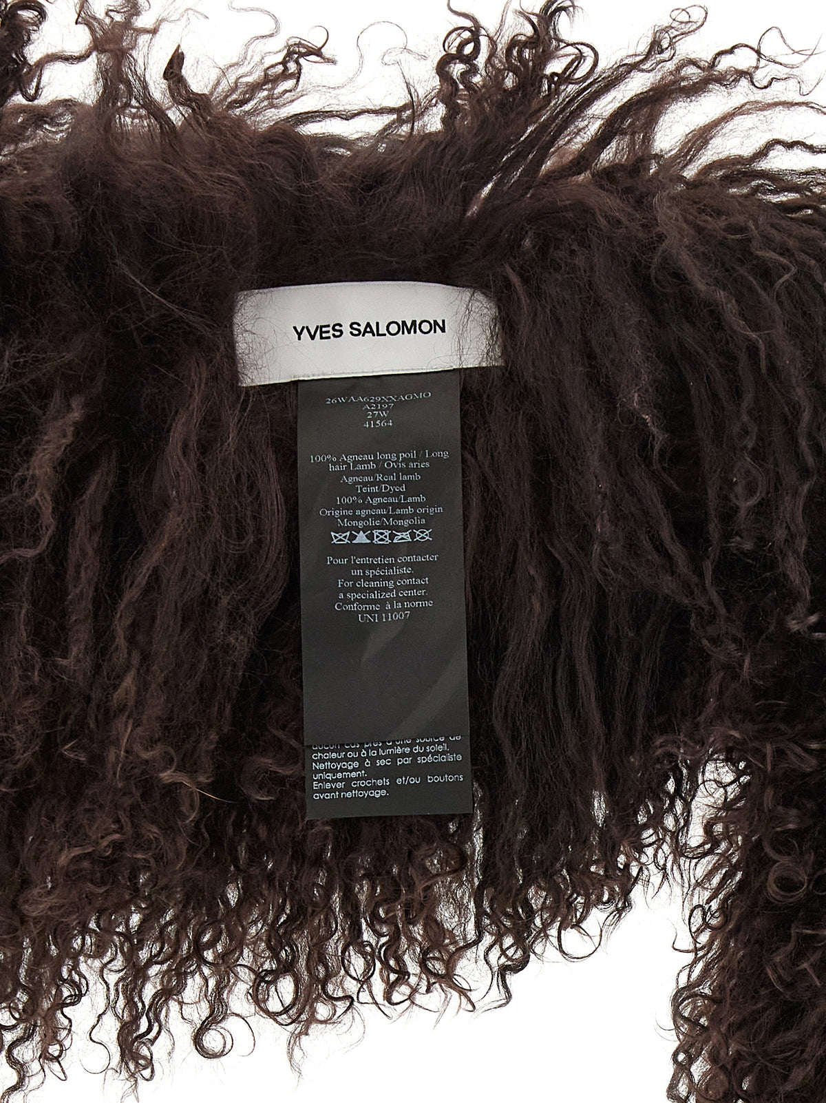 Brown Lamb Fur Scarf