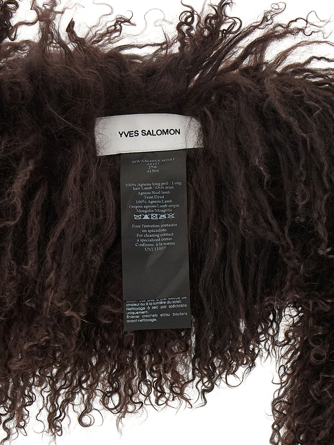 Brown Lamb Fur Scarf