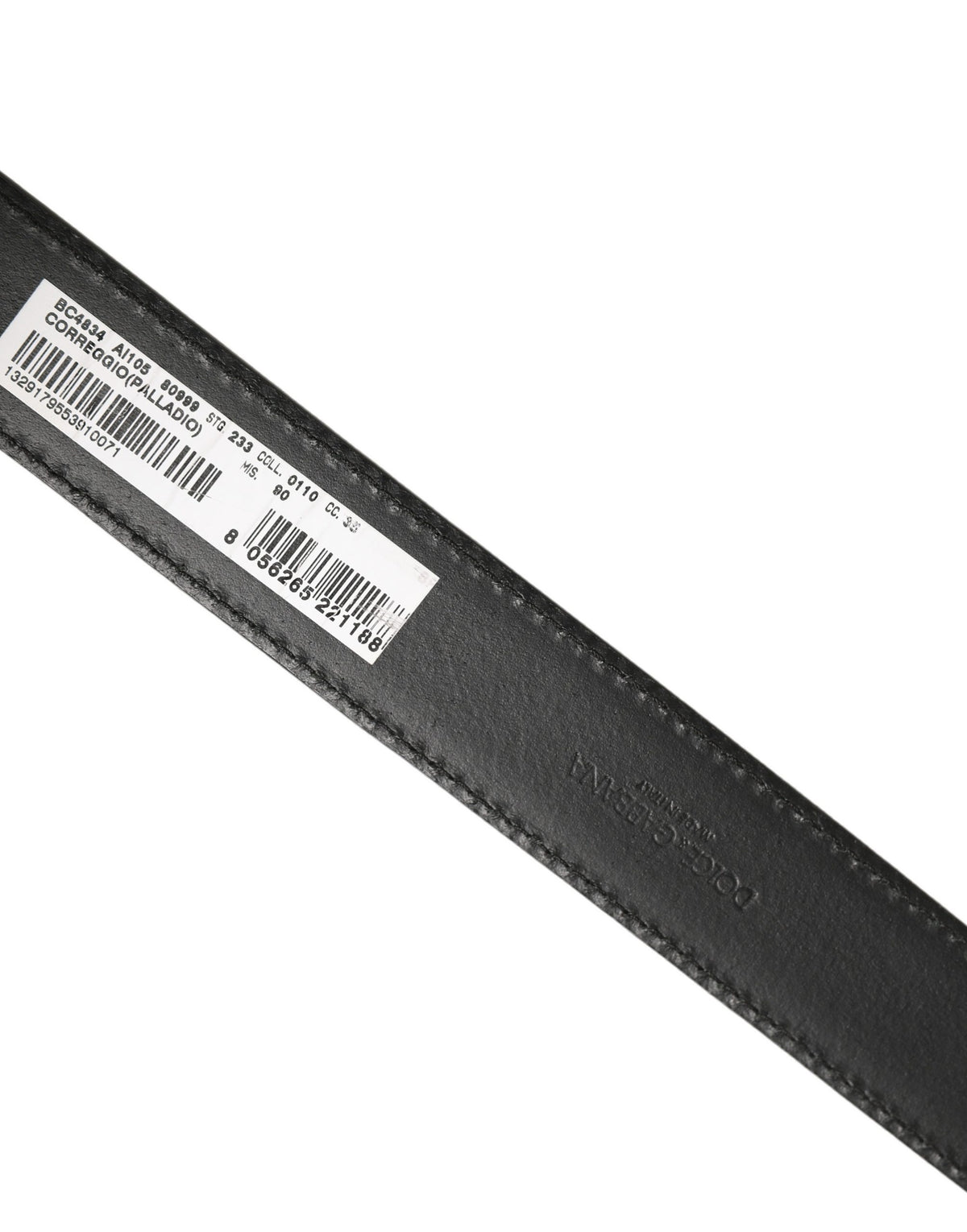 Black Classic Leather Gold Tone Buckle Belt