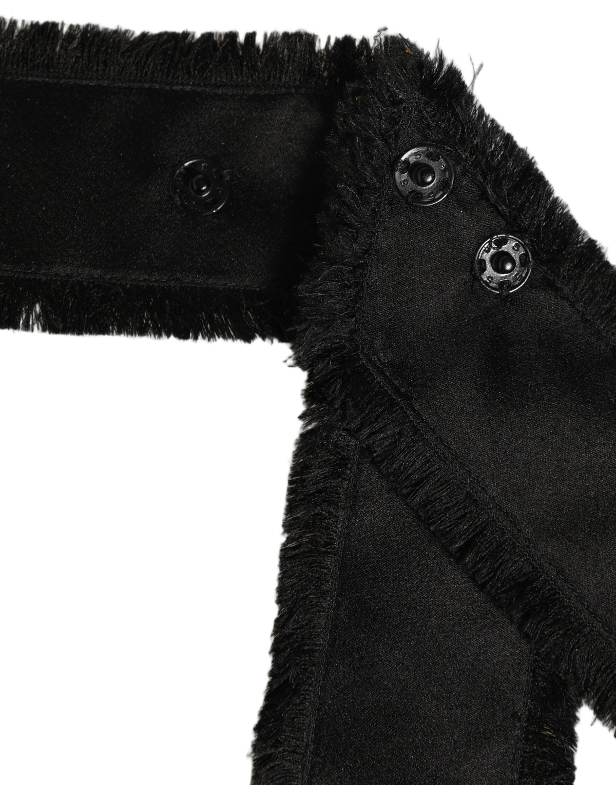 Black Velvet Wrap Around Tie Cintura Belt