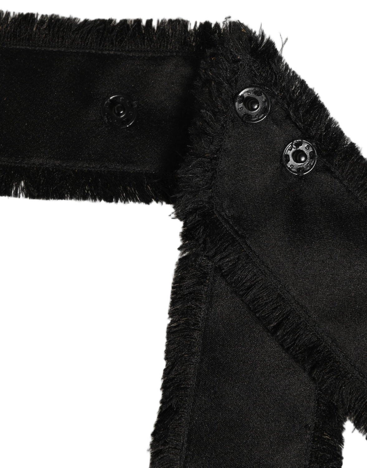 Black Velvet Wrap Around Tie Cintura Belt