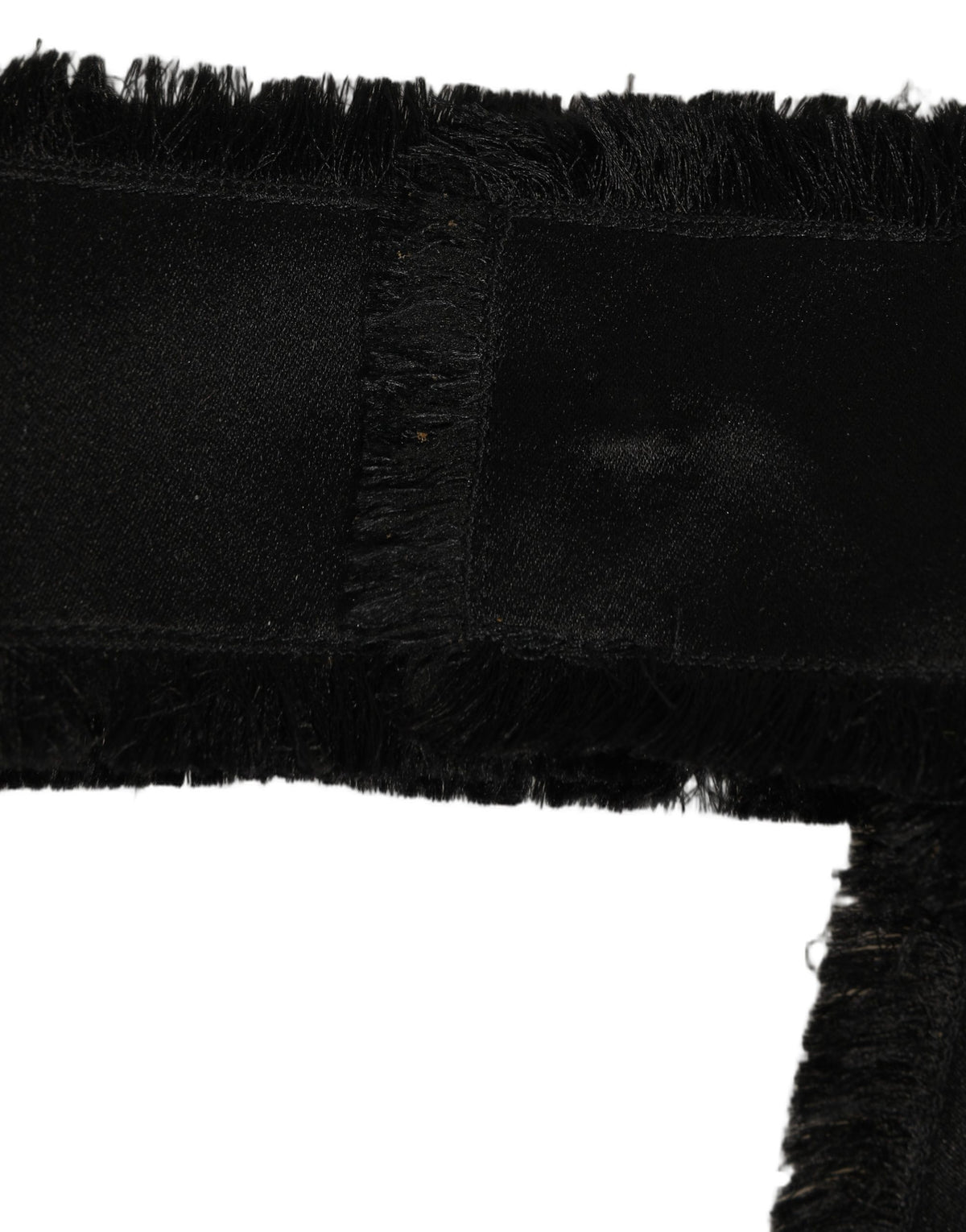 Black Velvet Wrap Around Tie Cintura Belt