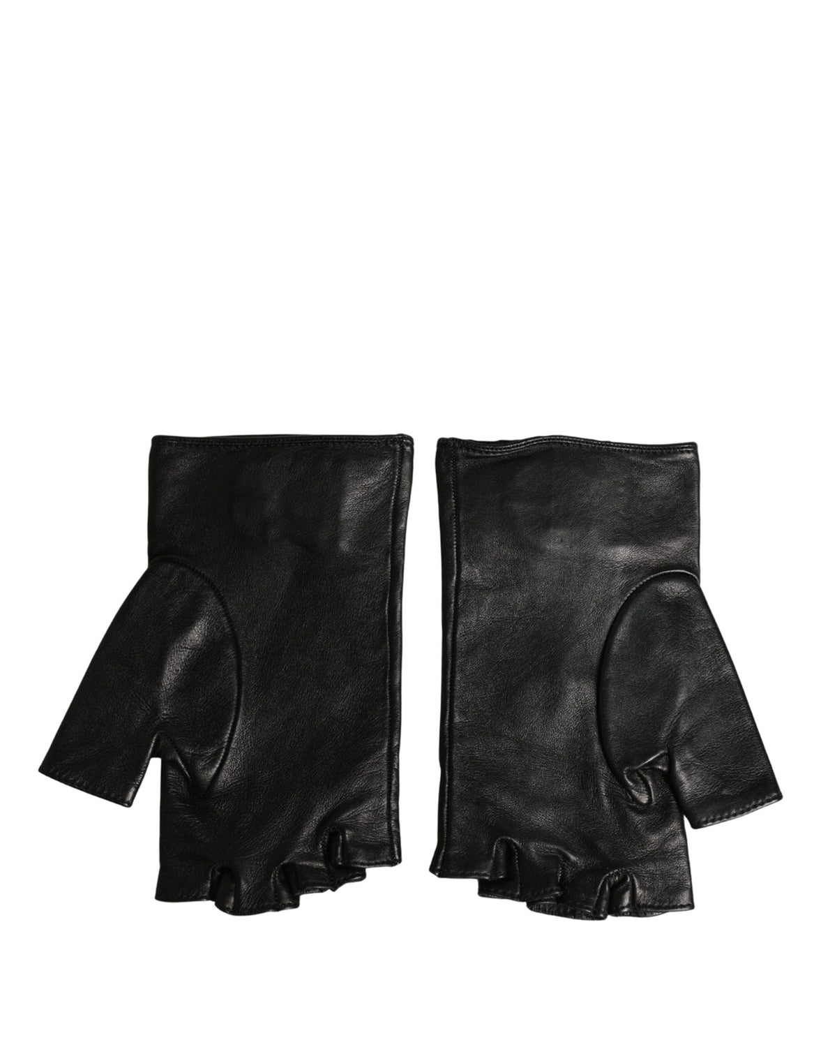 Black Embellished Wrist Length Fingerless Gloves