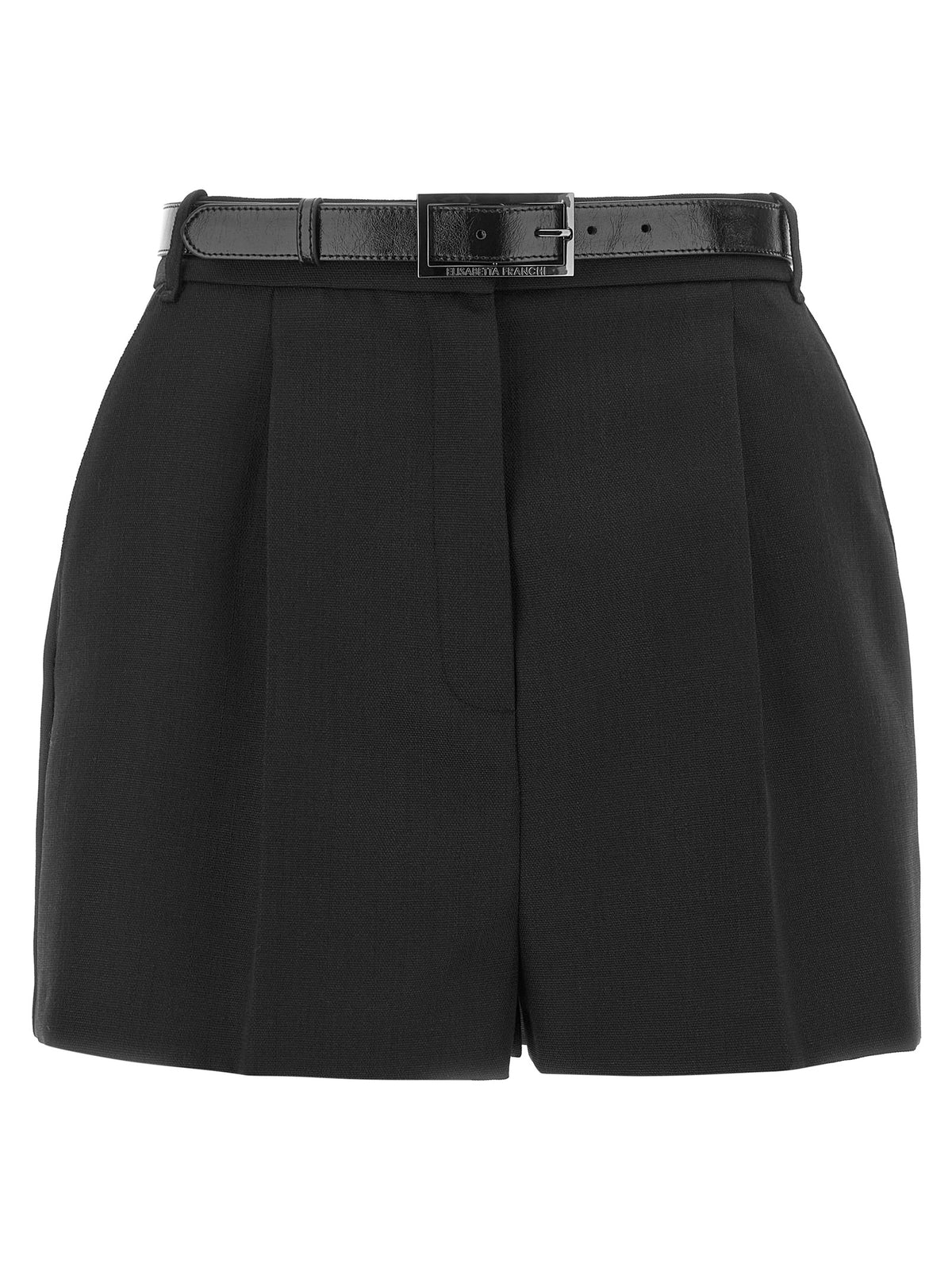 Black Virgin Wool Bermuda Shorts