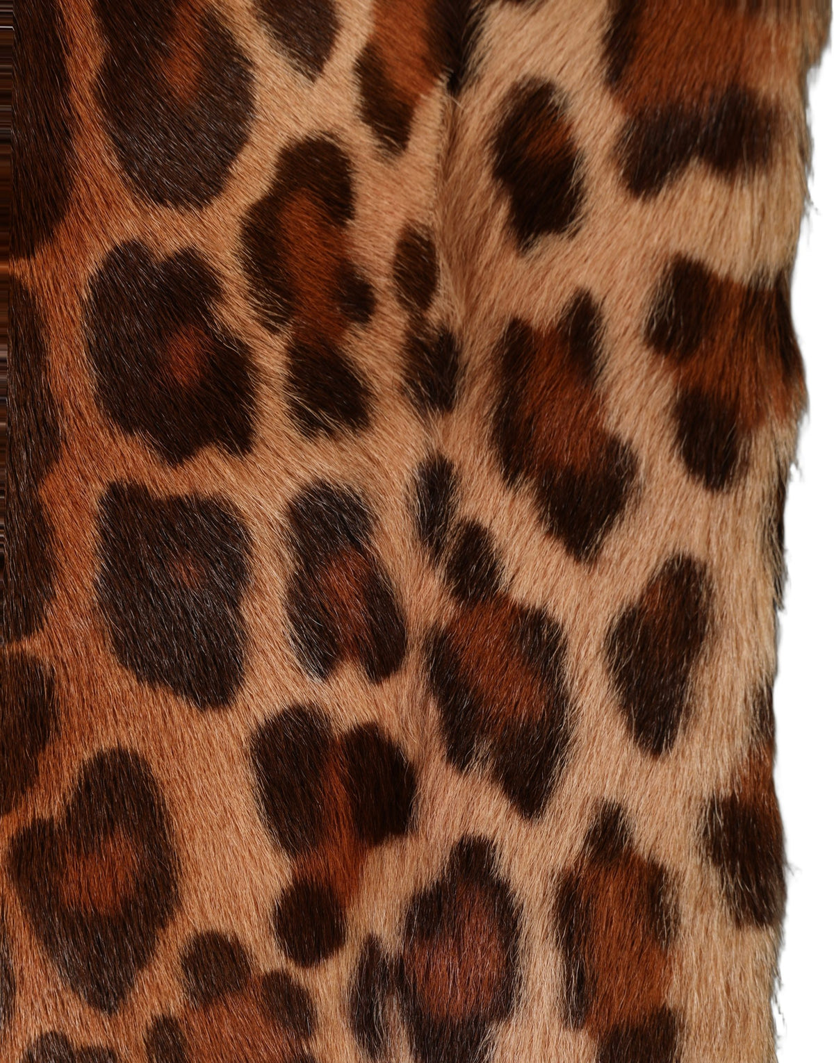 Brown Leopard Printed Goat Hair Shawl Scarf