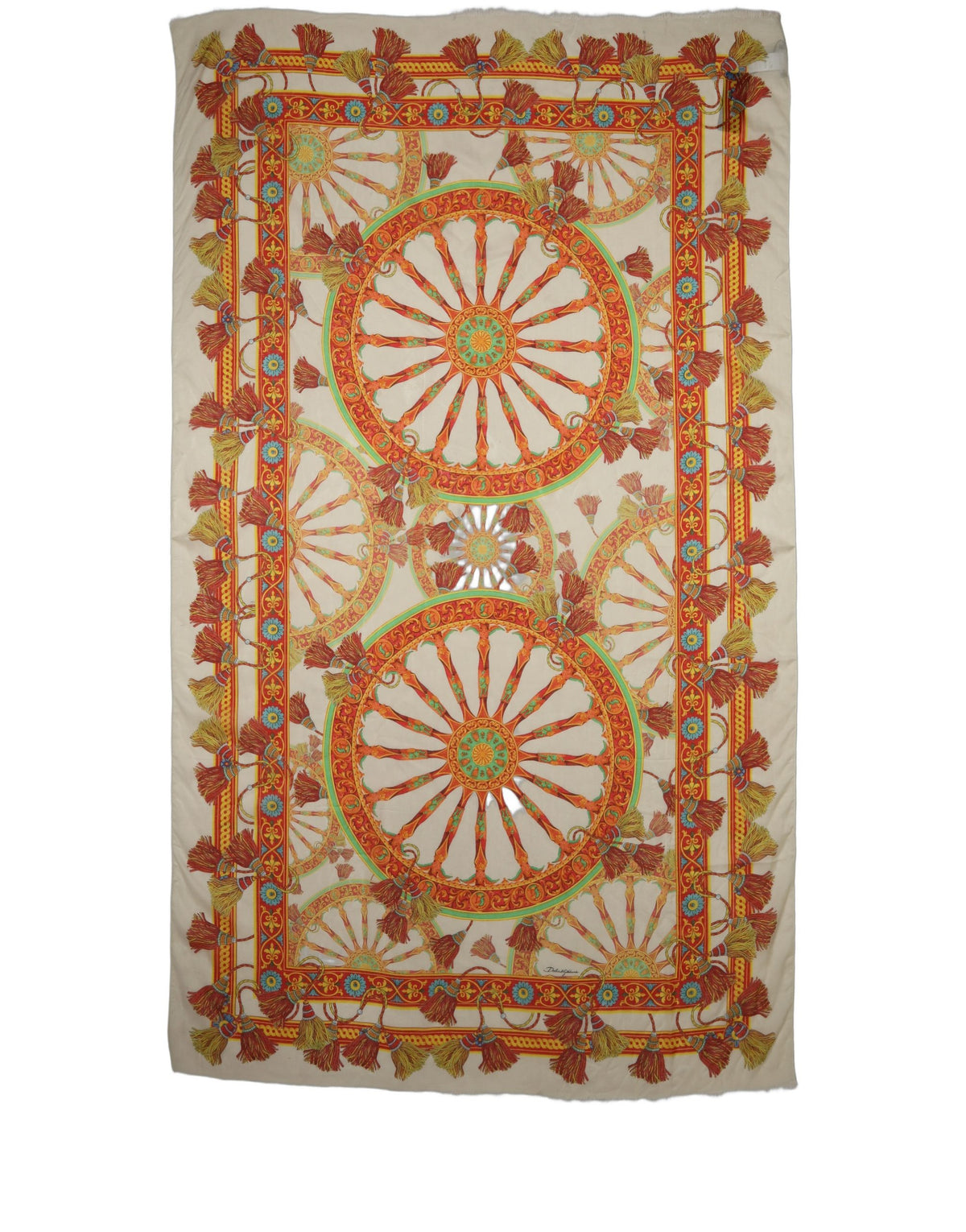 Multicolor Carretto Print Modal Shawl Scarf