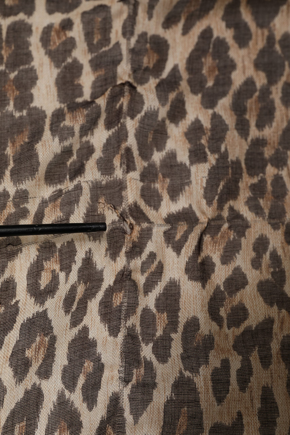 Brown Leopard Cashmere Shawl Stole Scarf