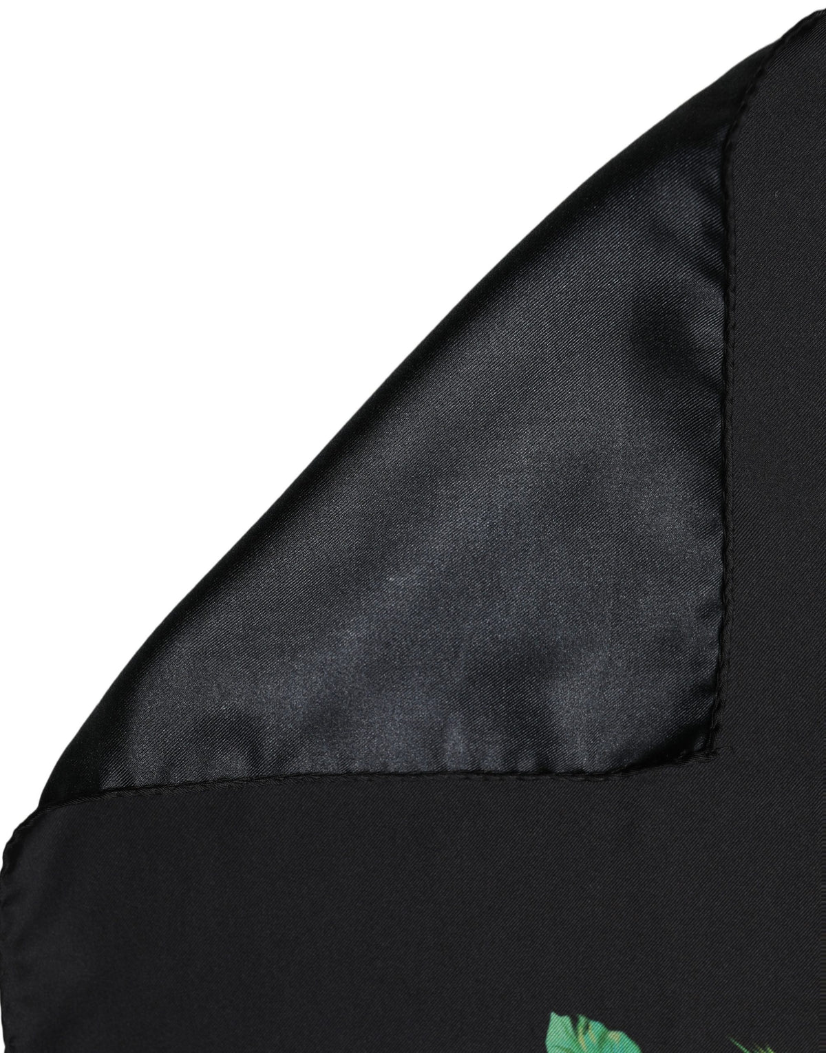 Black Tropical Sunset Square Foulard Scarf