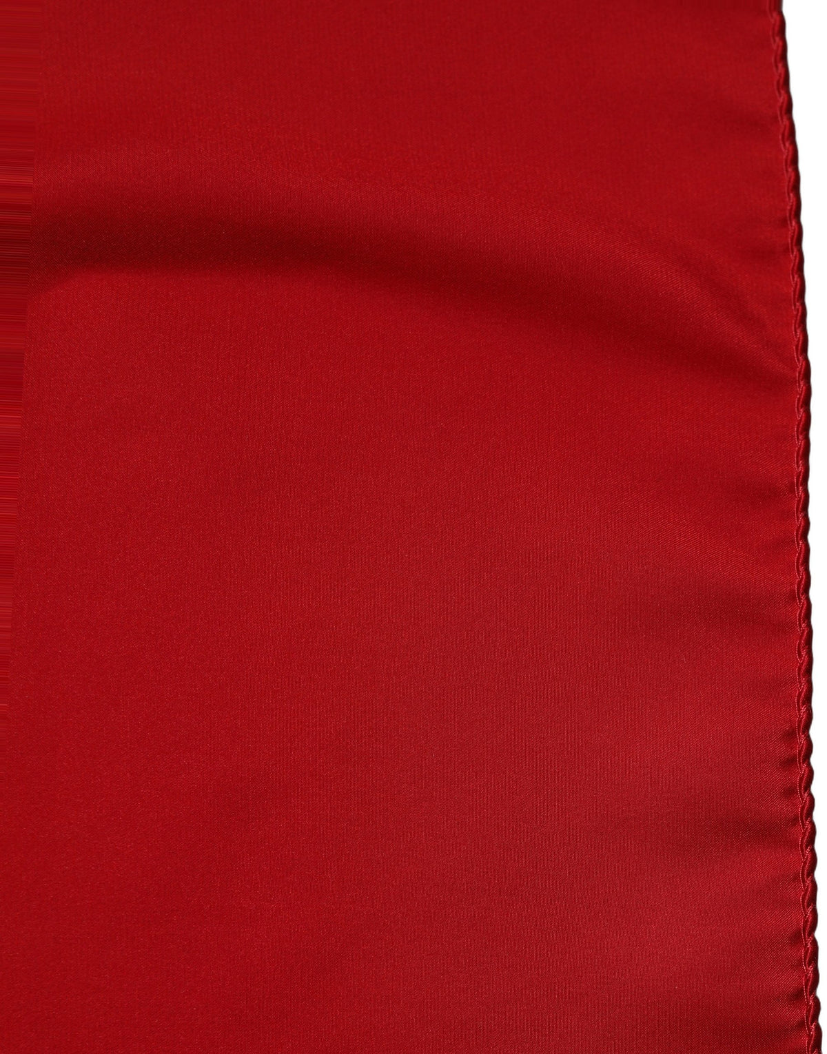 Red Satin Silk Foulard Handkerchief Scarf