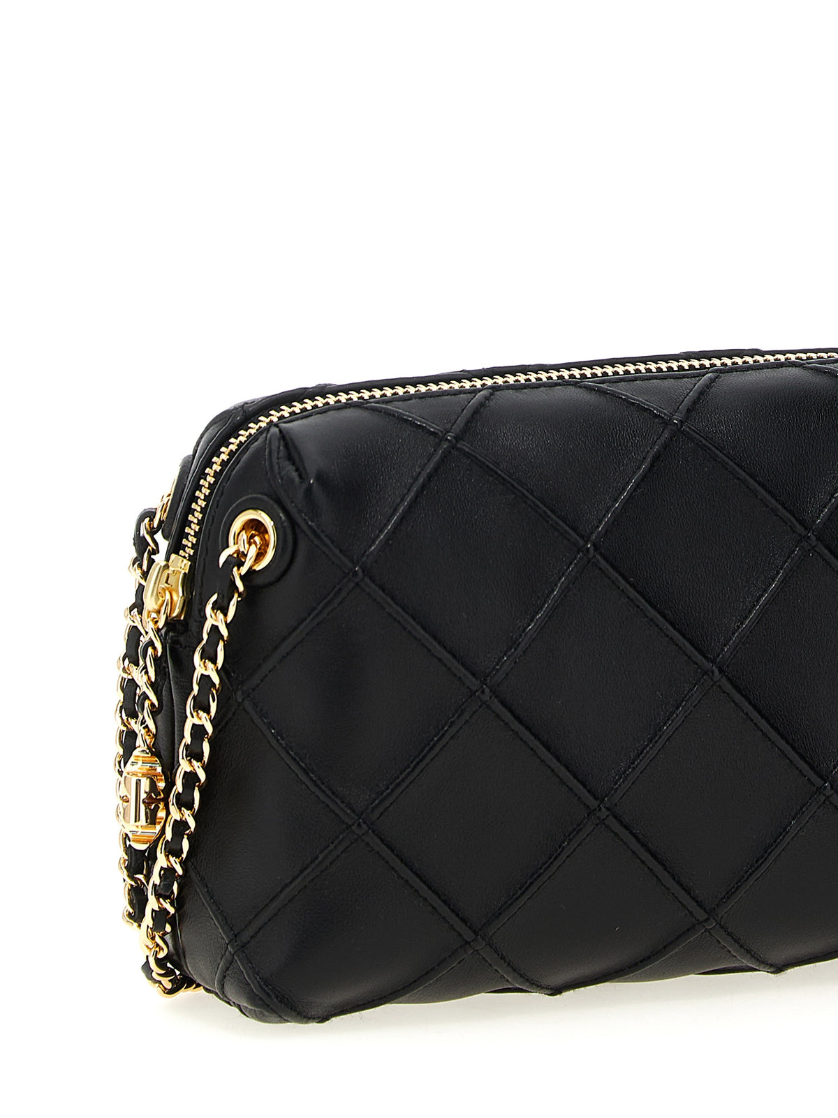Black Lamb Leather Crossbody Bag