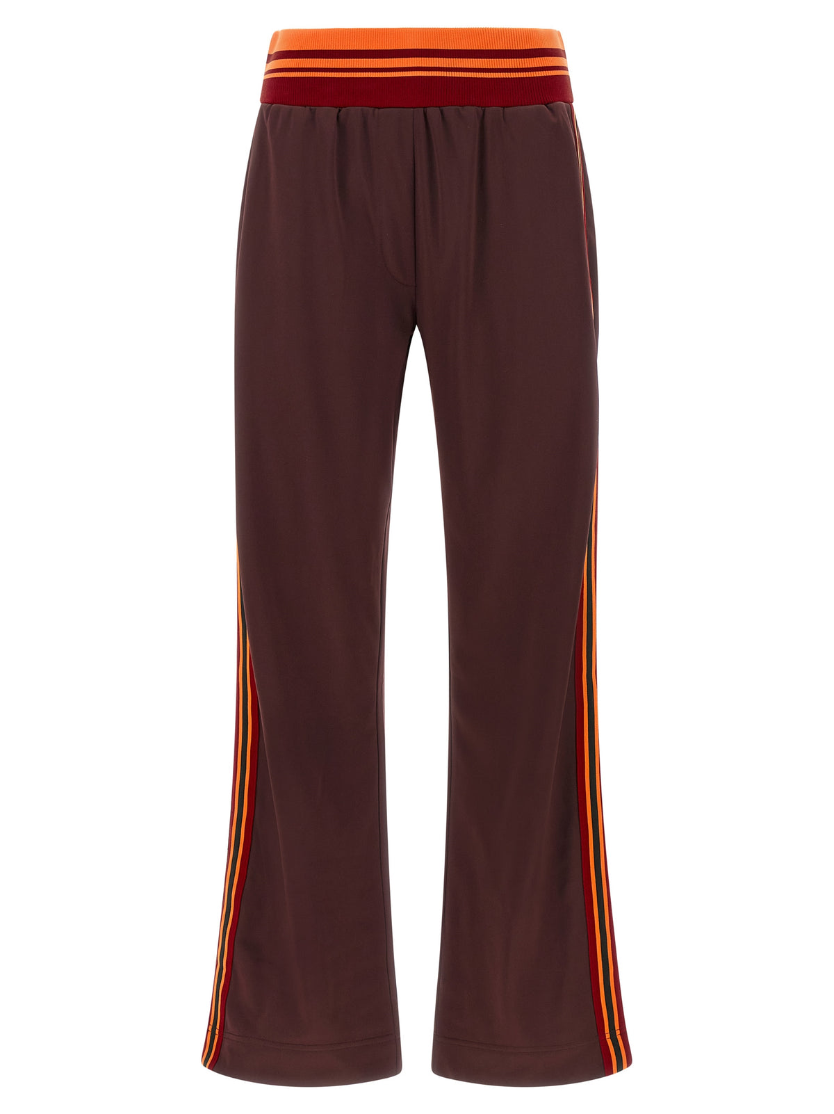 Brown Polyester Athletic Pants