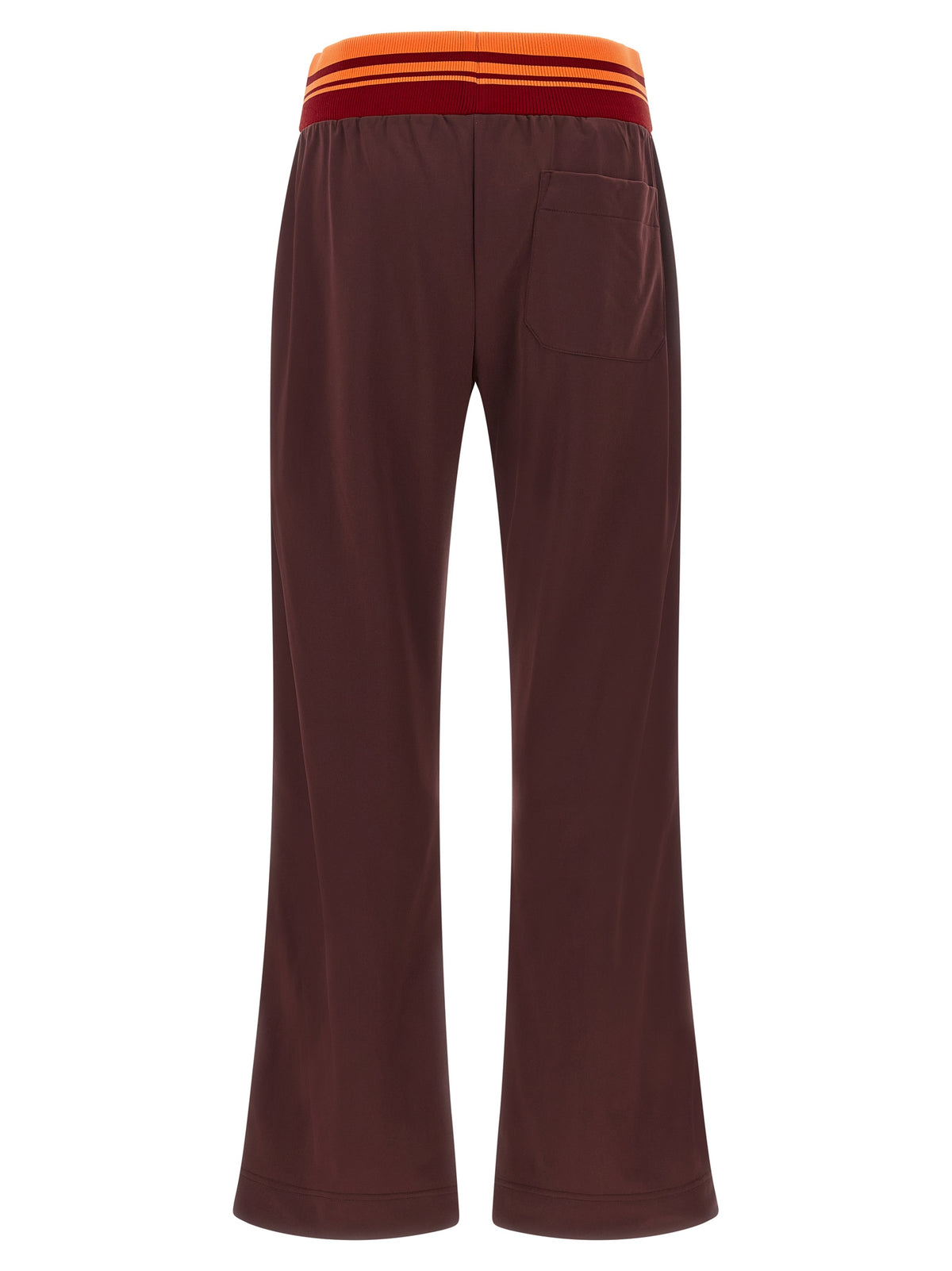Brown Polyester Athletic Pants