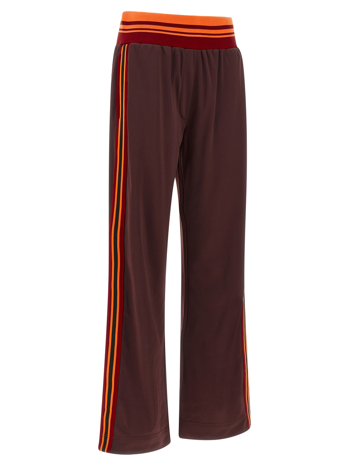 Brown Polyester Athletic Pants
