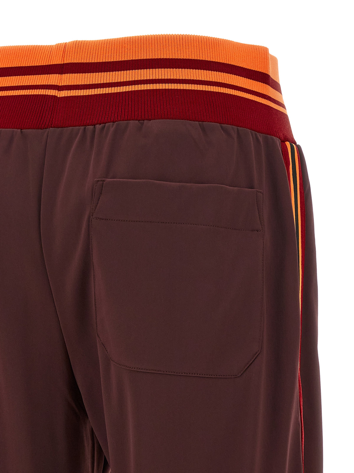 Brown Polyester Athletic Pants