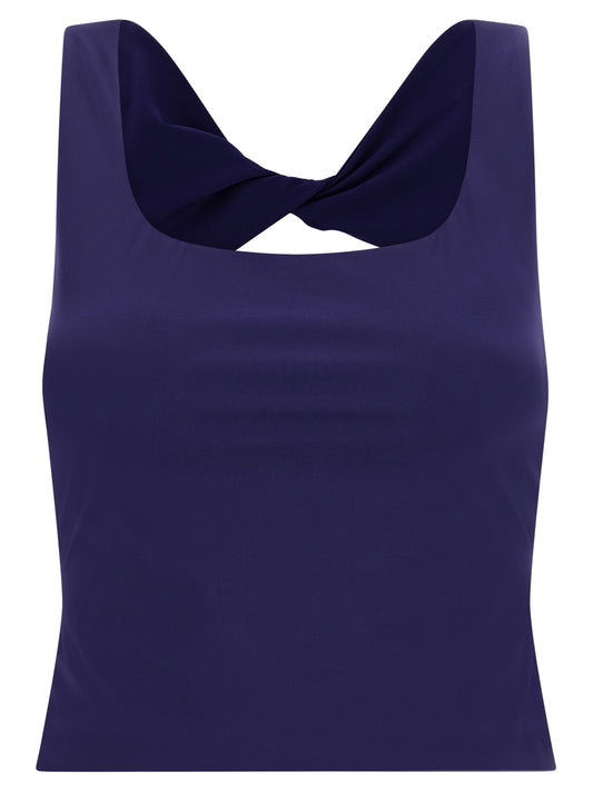 Blue Polyamide Sport Bra