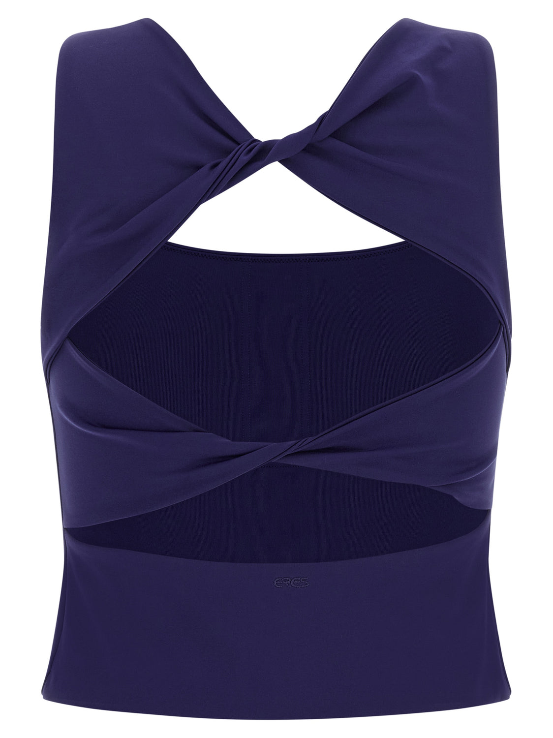 Blue Polyamide Sport Bra
