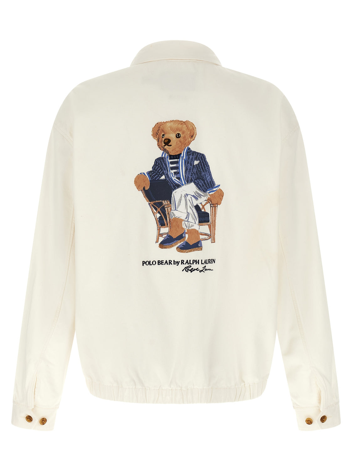 White Cotton Full-Length Jacket