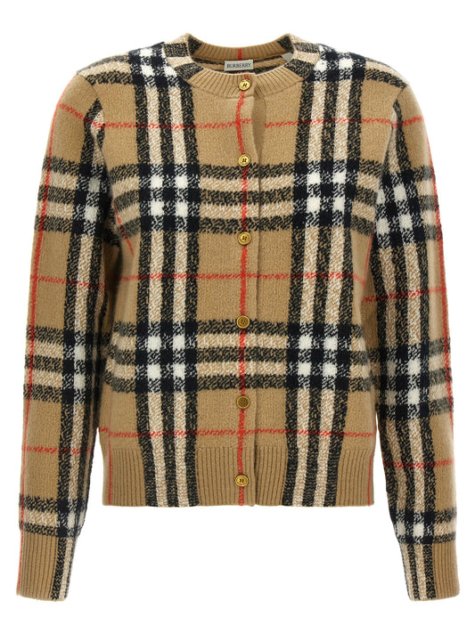 Beige Cashmere Cardigan
