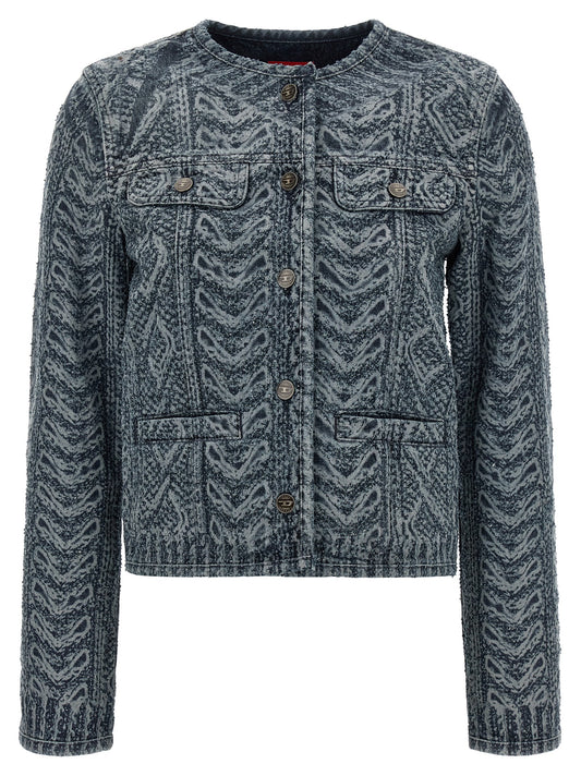 Blue Cotton Denim Jacket