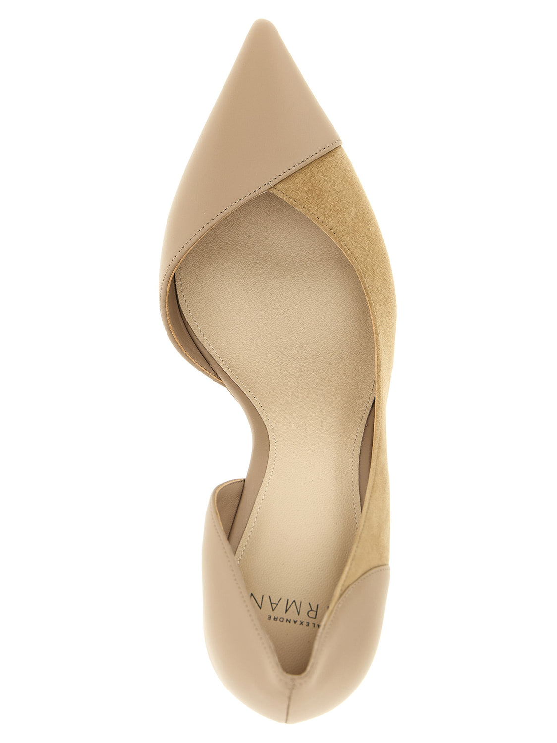 Beige Calfskin High Heel Pumps
