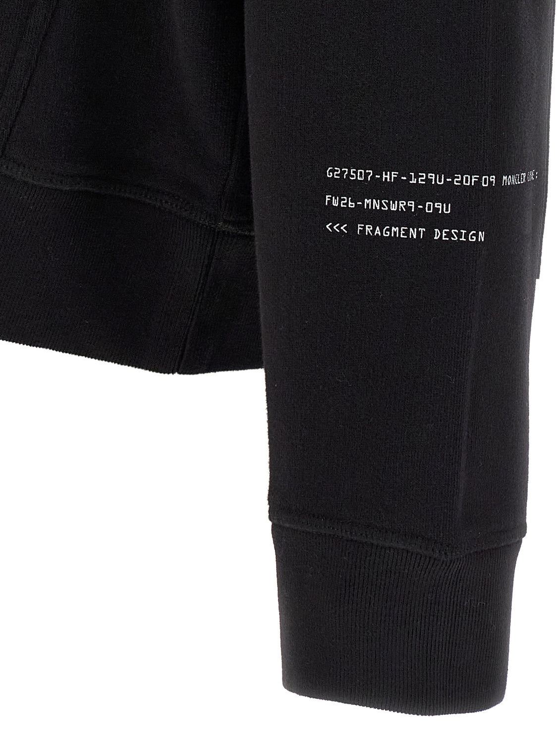 Black Cotton Sweatshirt