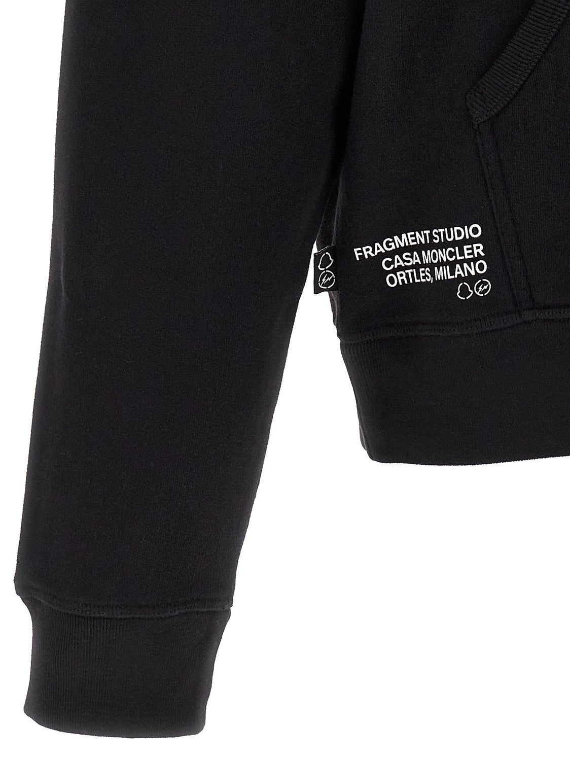 Black Cotton Sweatshirt