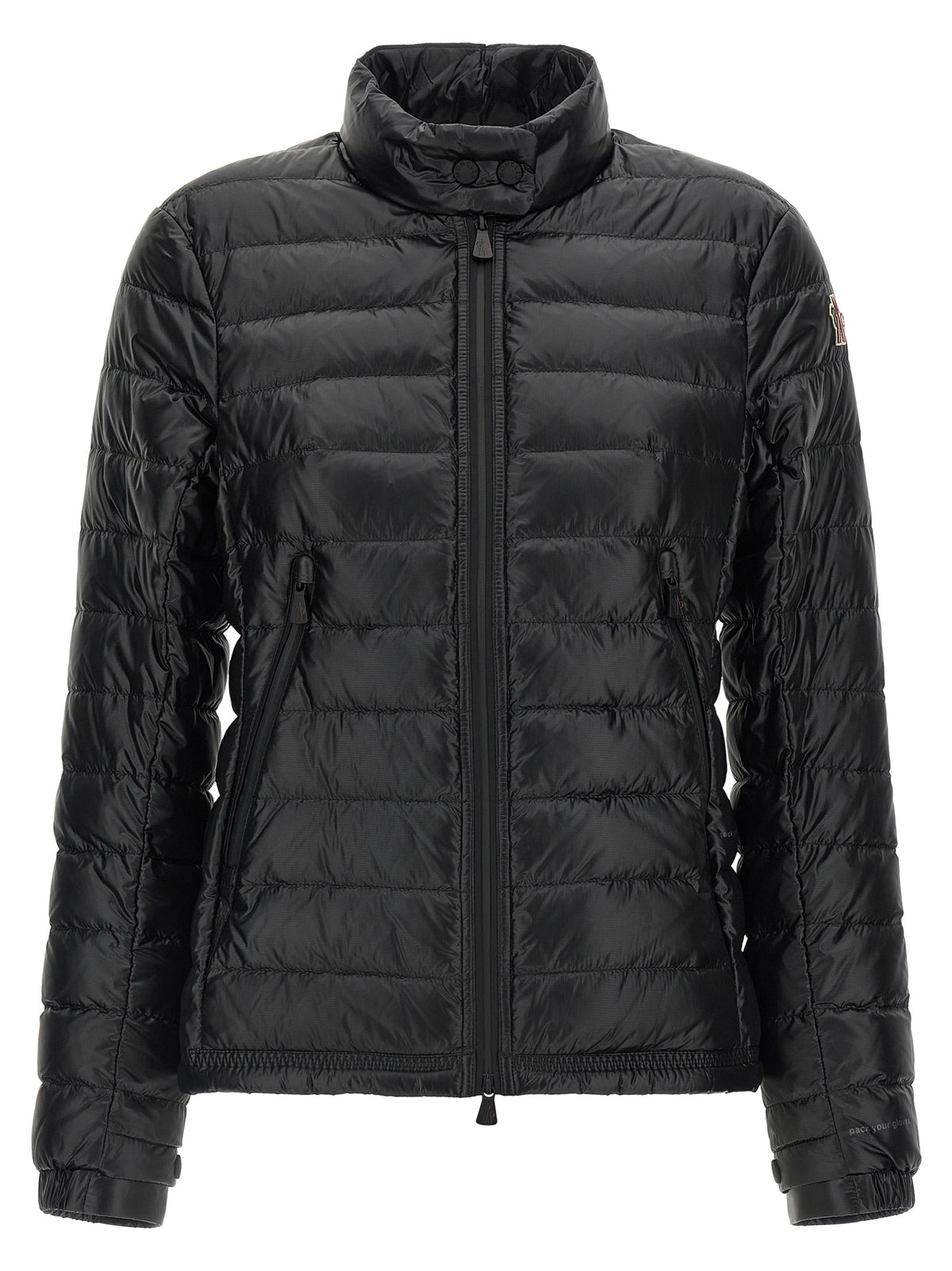 Black Polyamide Full-Length Jacket