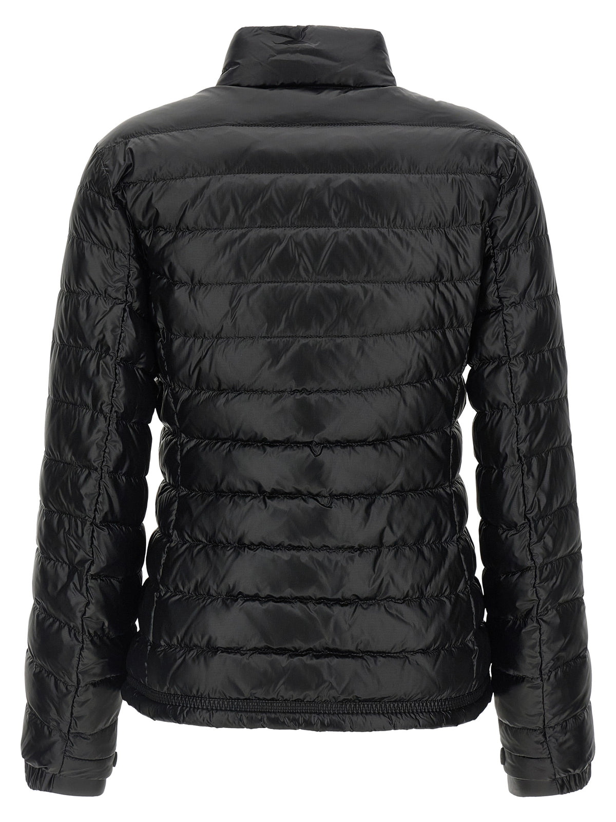 Black Polyamide Full-Length Jacket