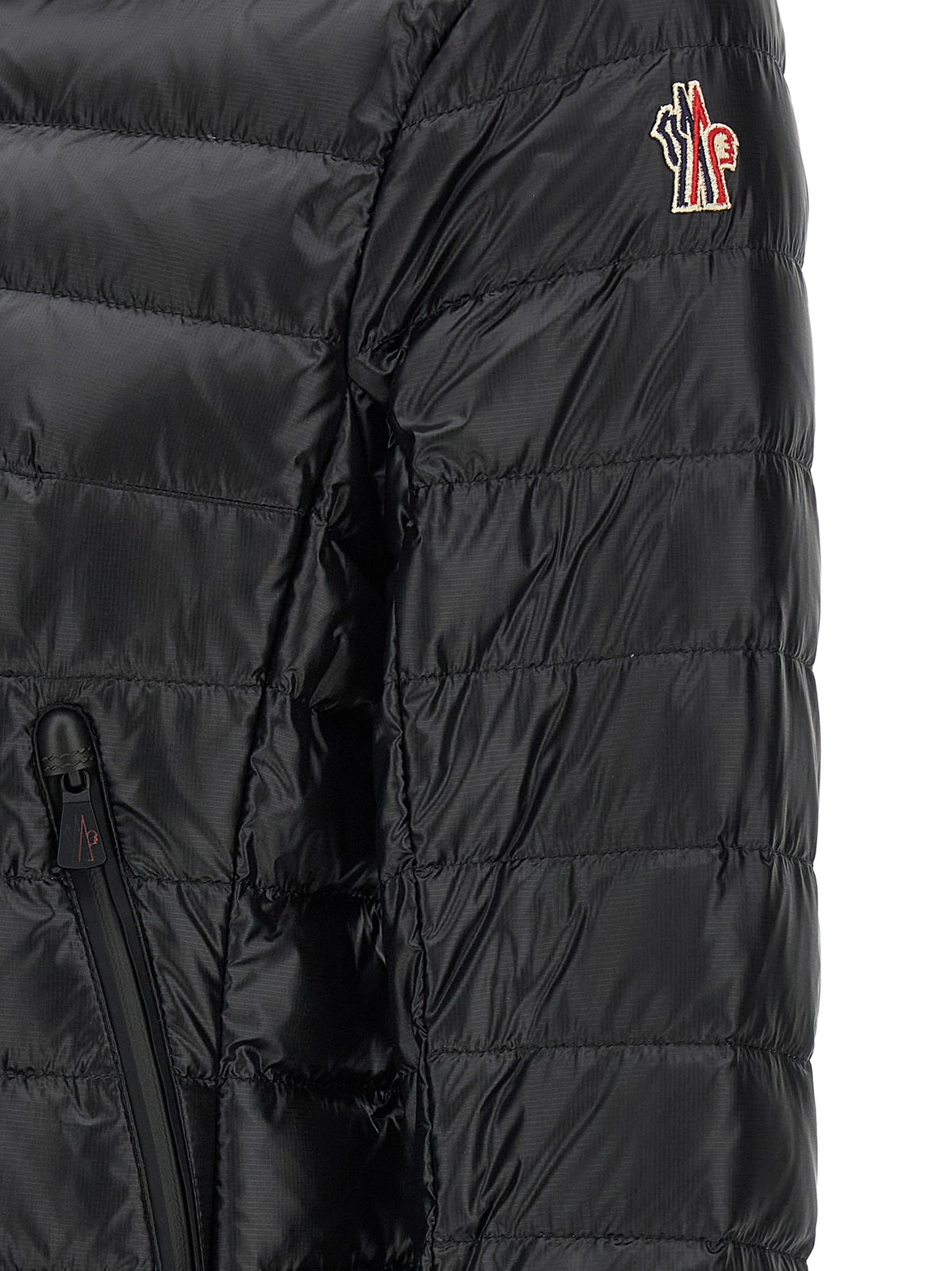 Black Polyamide Full-Length Jacket