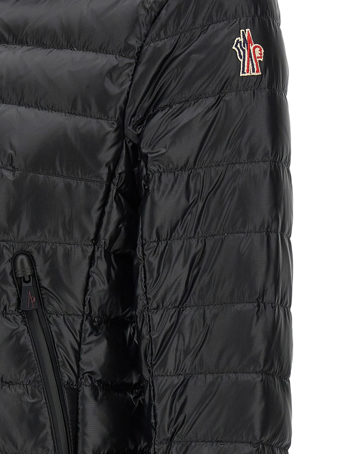 Black Polyamide Full-Length Jacket