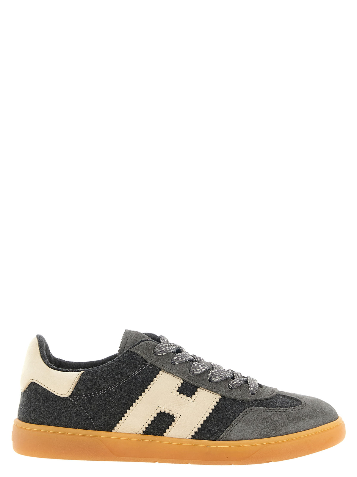 Gray Wool Low Top Sneakers