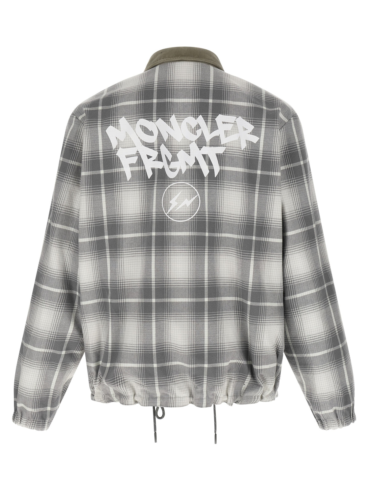 Gray Cotton Full-Length Jacket