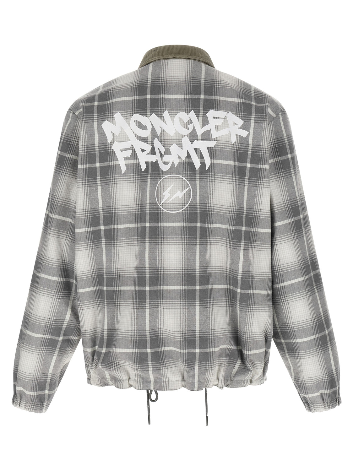 Gray Cotton Full-Length Jacket