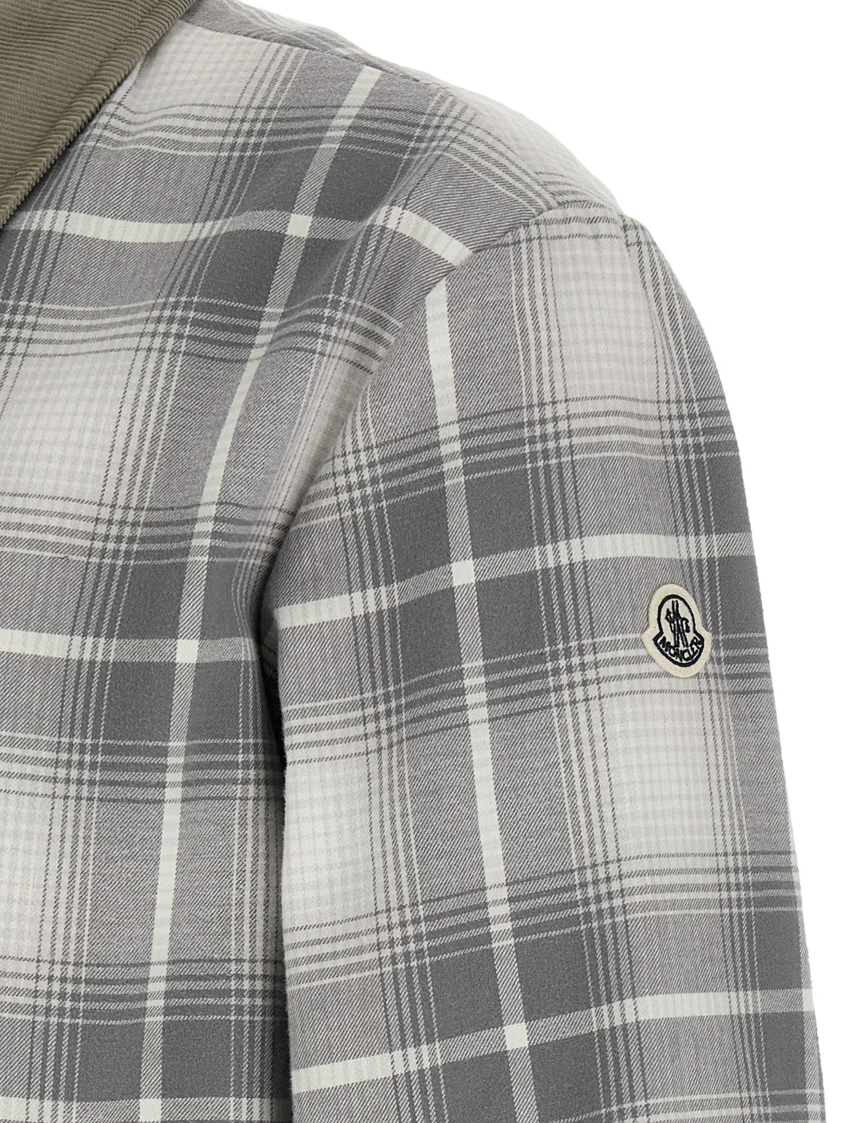 Gray Cotton Full-Length Jacket