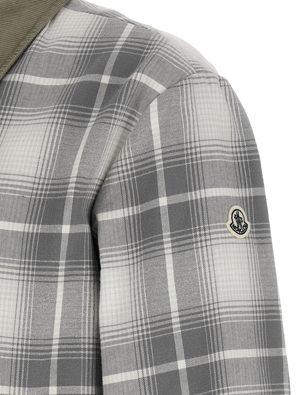 Gray Cotton Full-Length Jacket