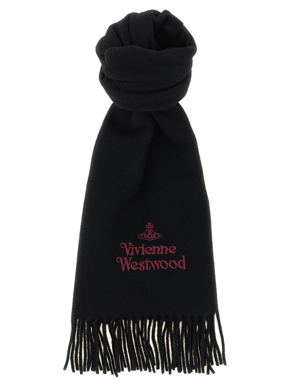 Black Wool Foulard