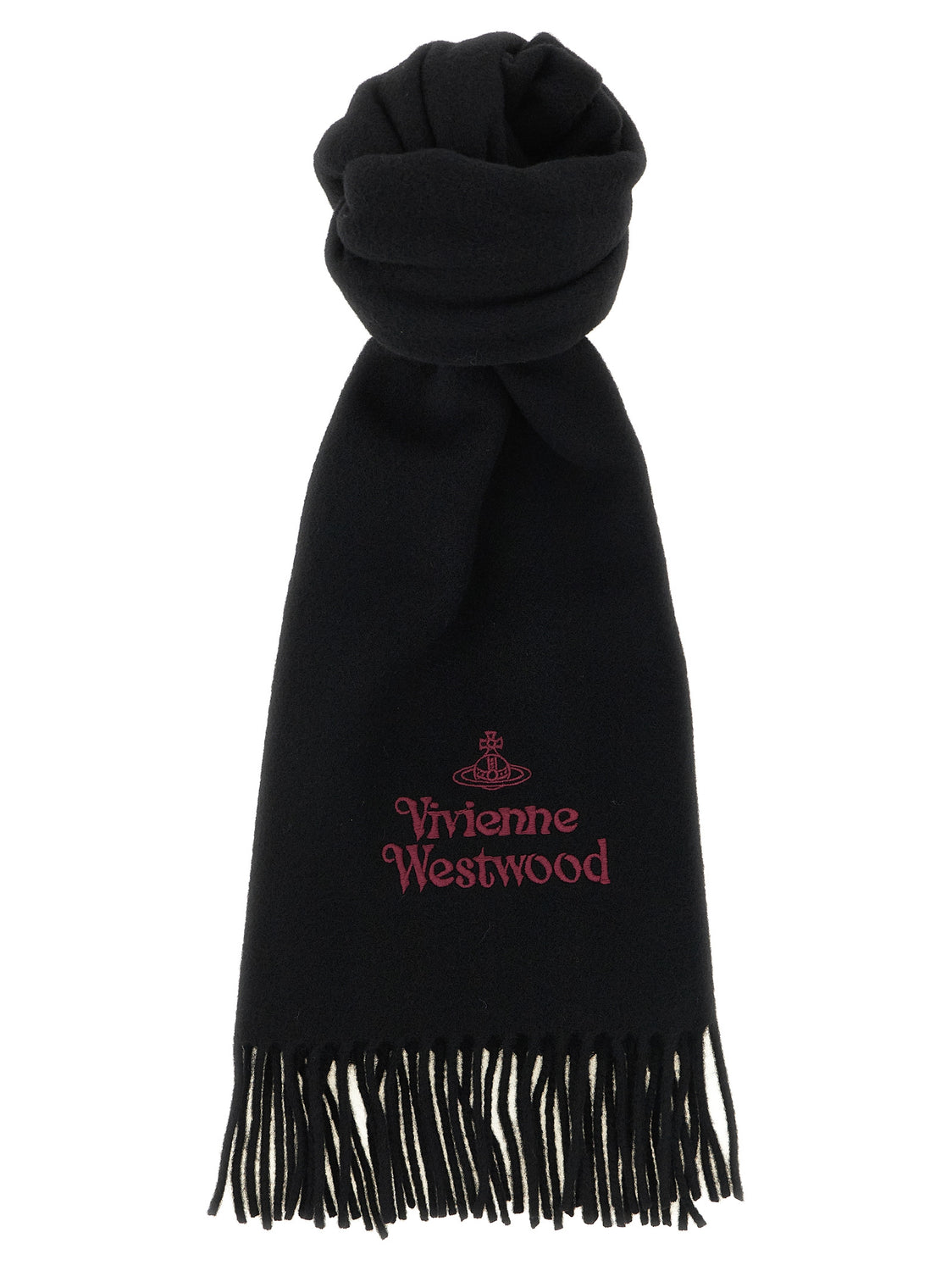 Black Wool Foulard