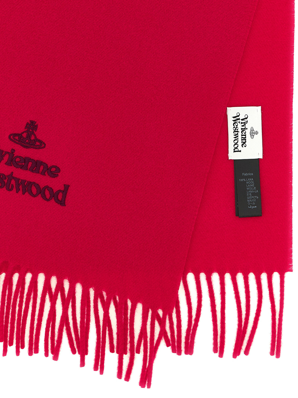 Red Wool Foulard