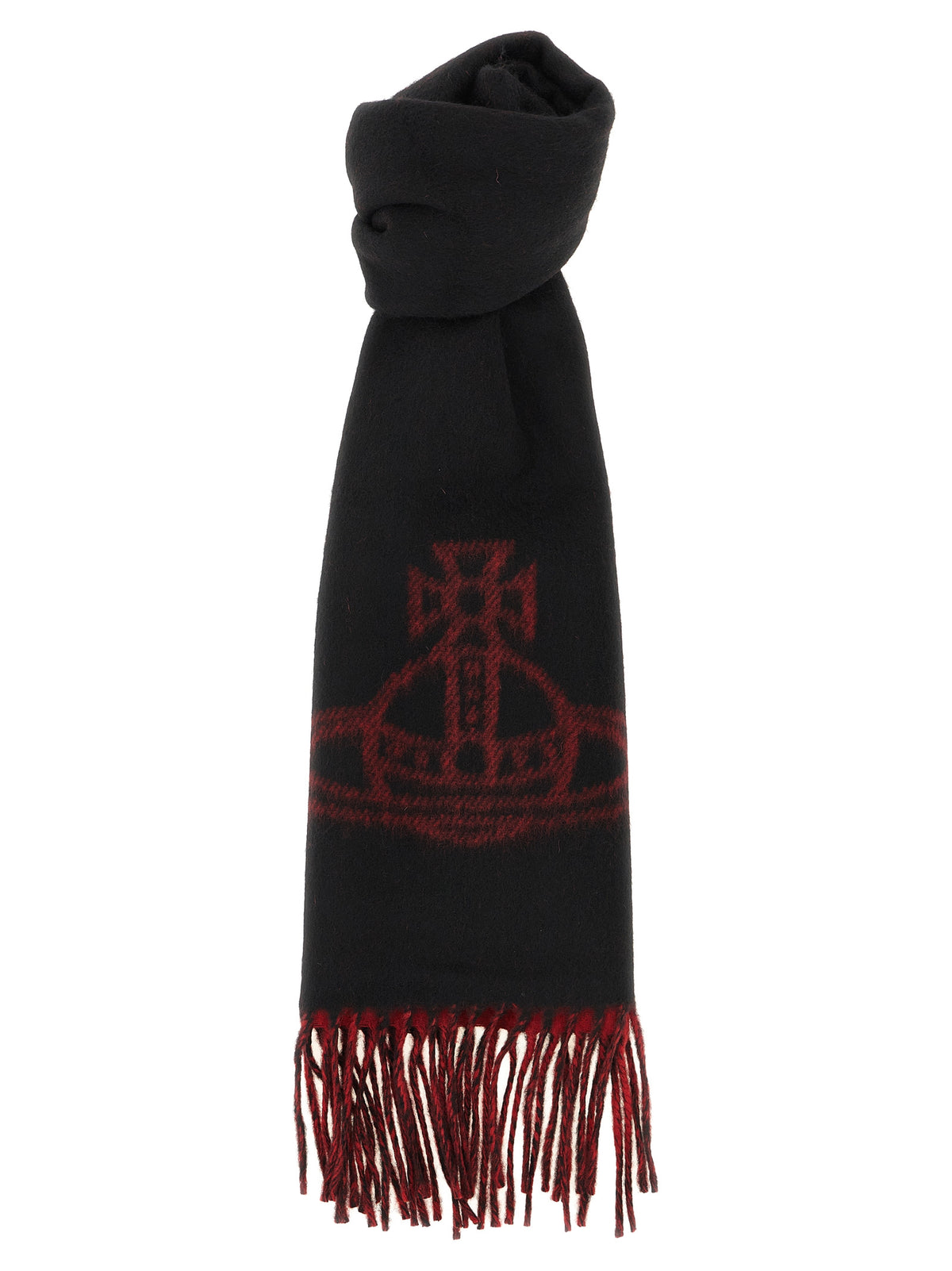 Black Wool Foulard