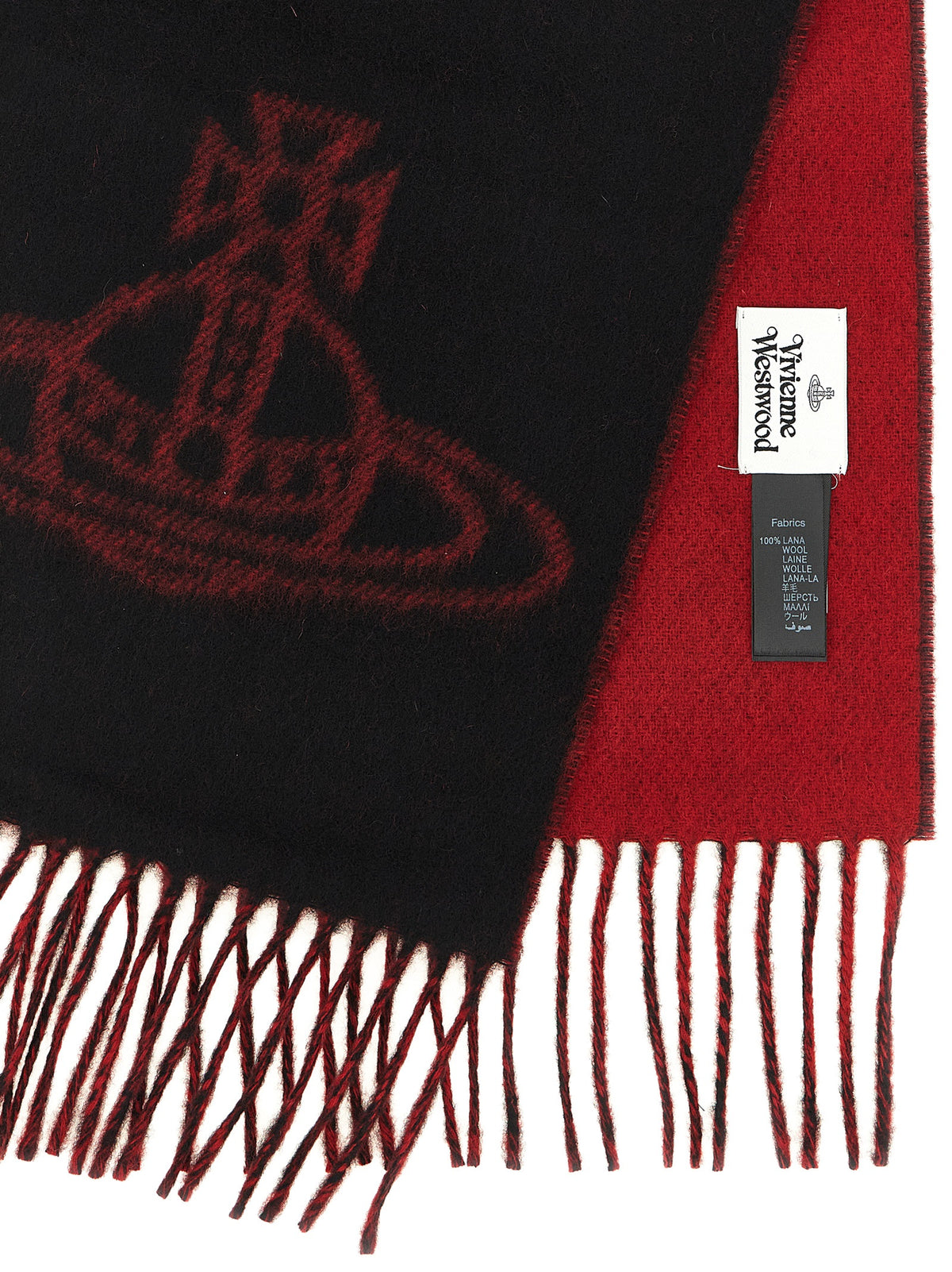 Black Wool Foulard
