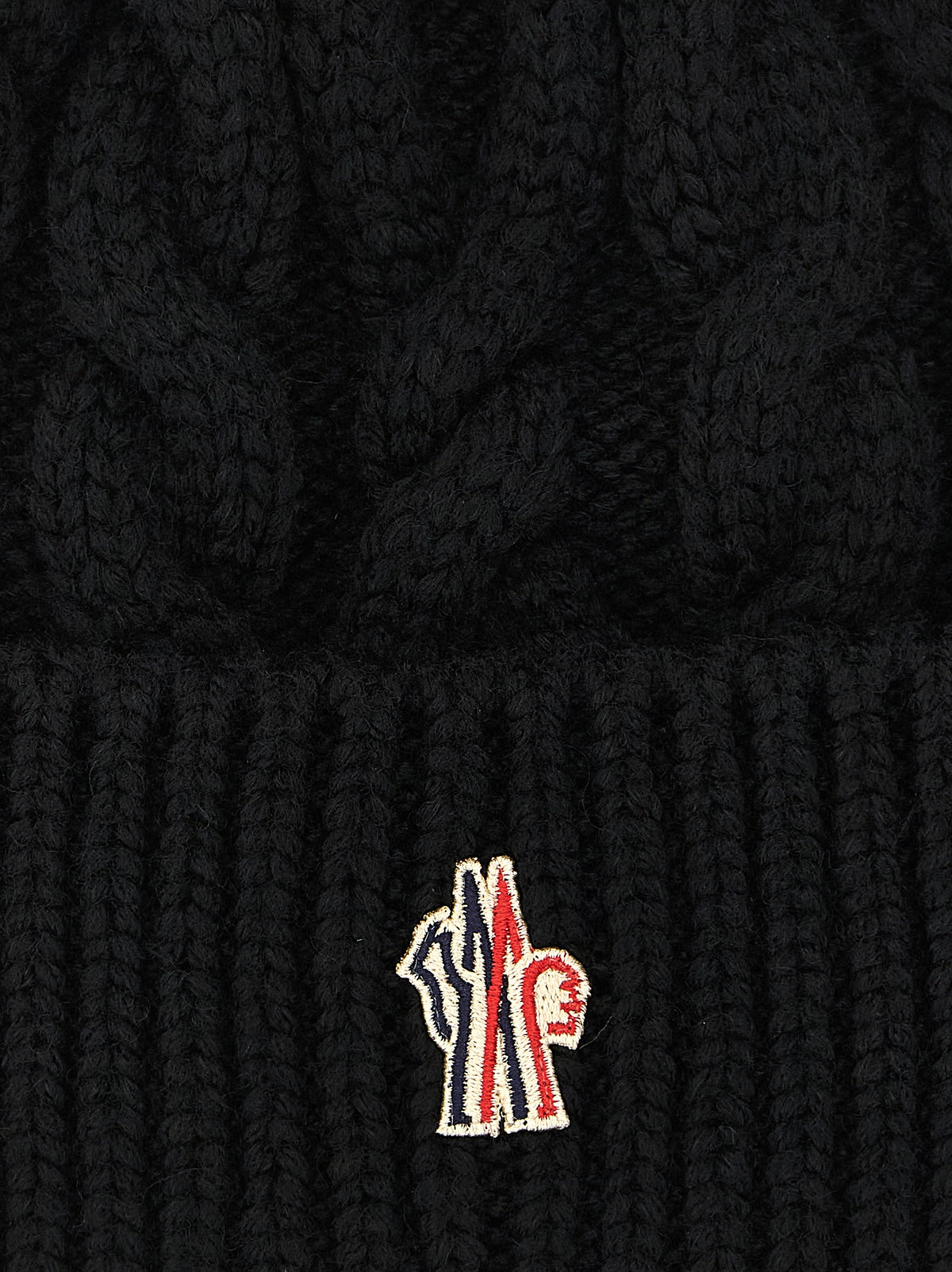Black Virgin Wool Beanie