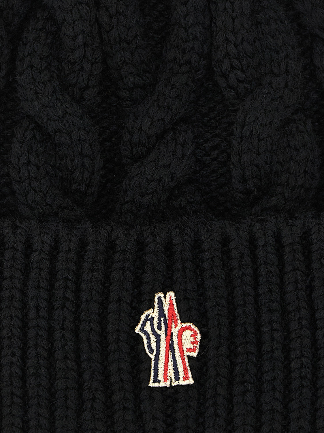 Black Virgin Wool Beanie