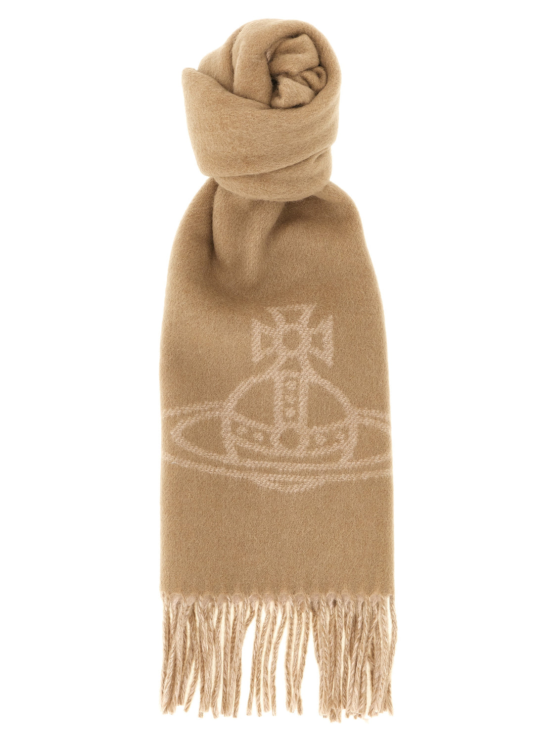 Beige Wool Foulard