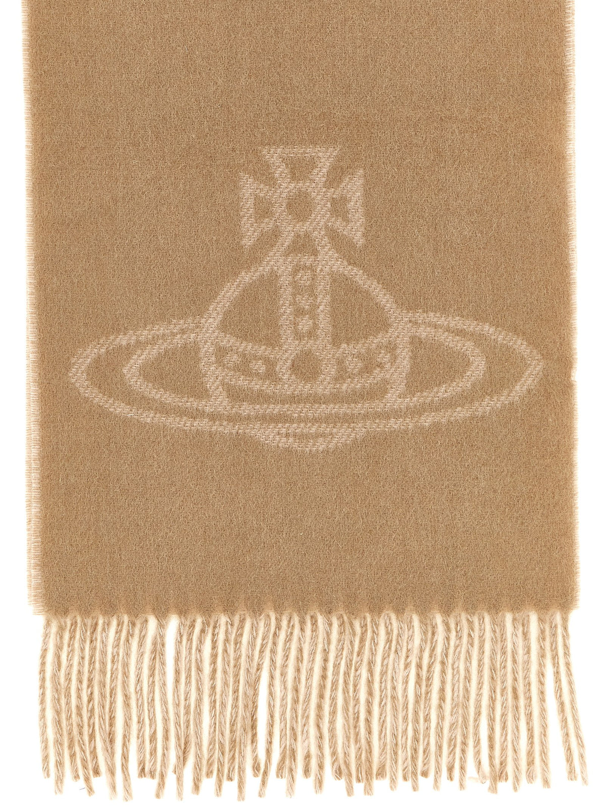 Beige Wool Foulard
