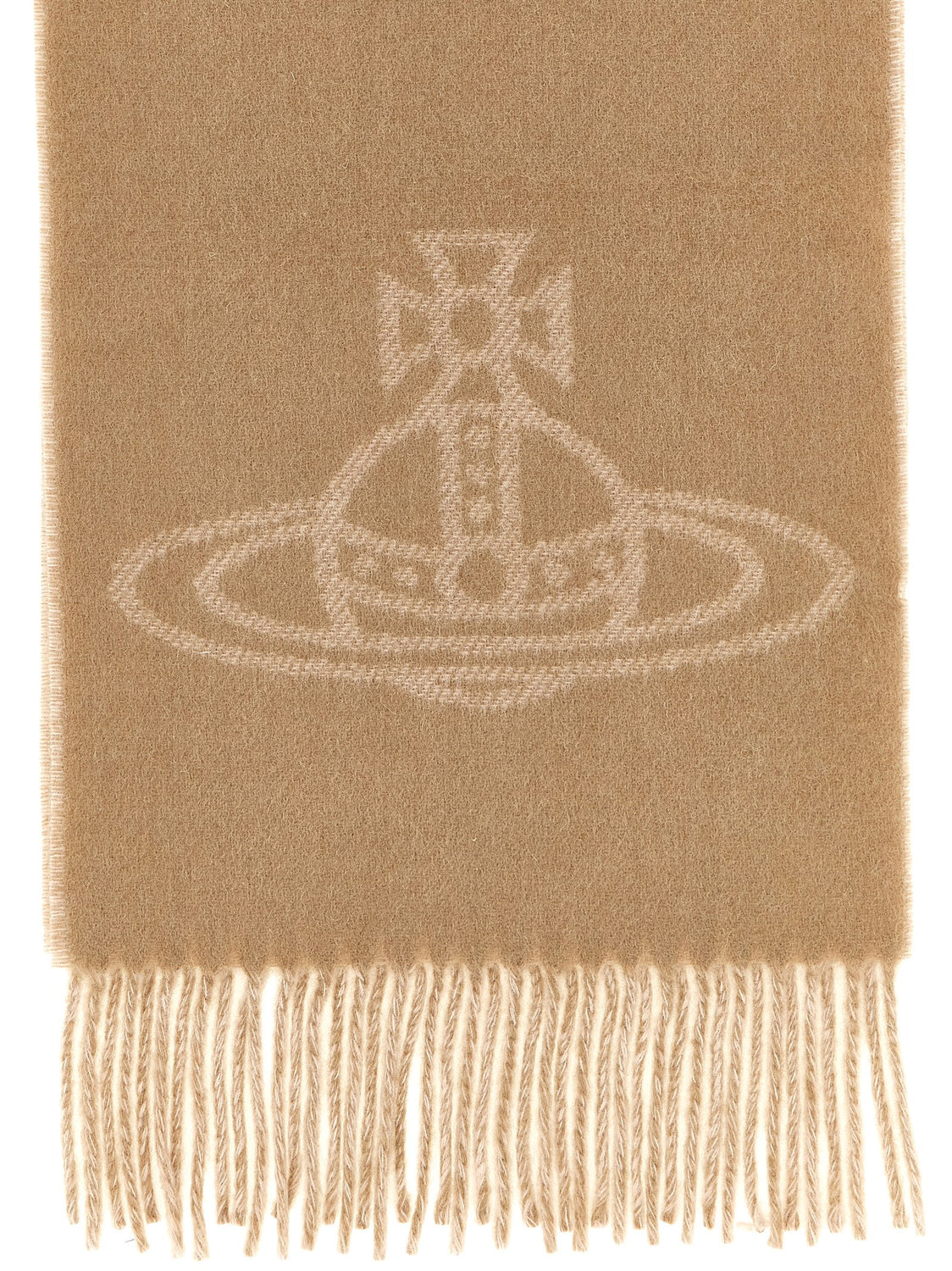 Beige Wool Foulard
