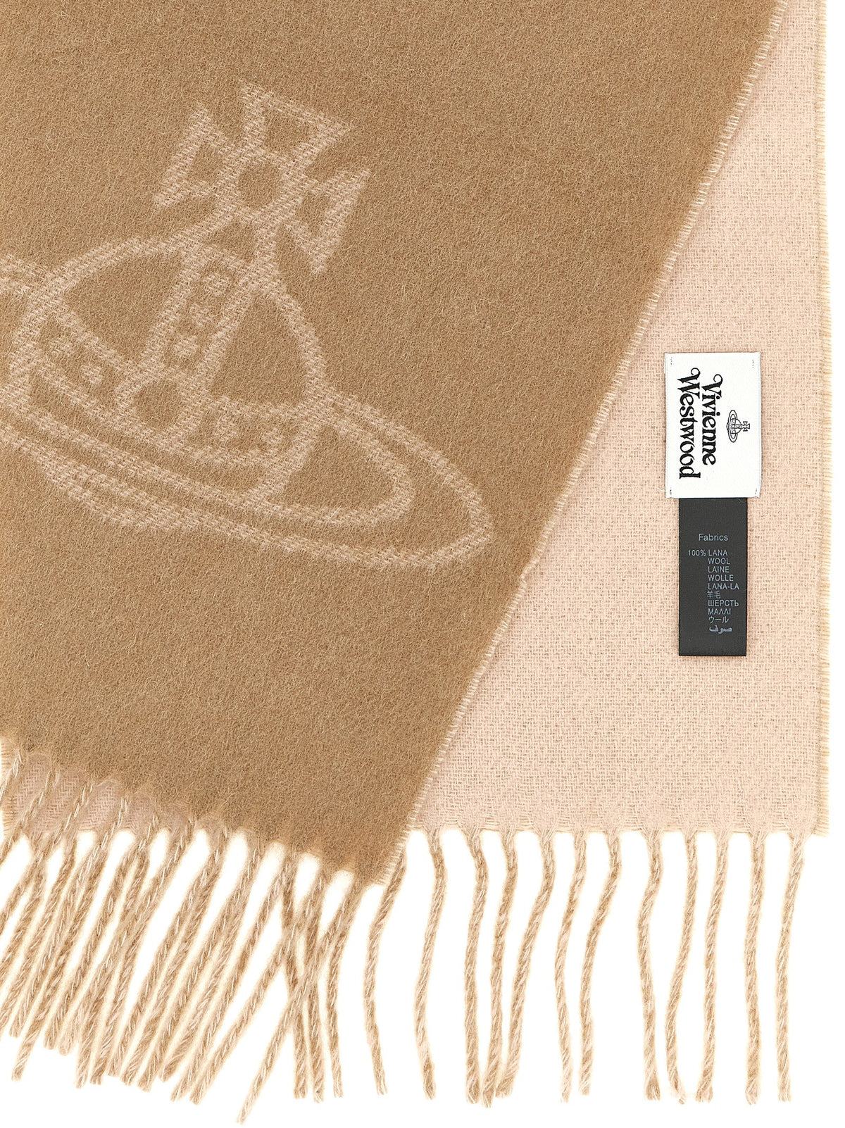 Beige Wool Foulard
