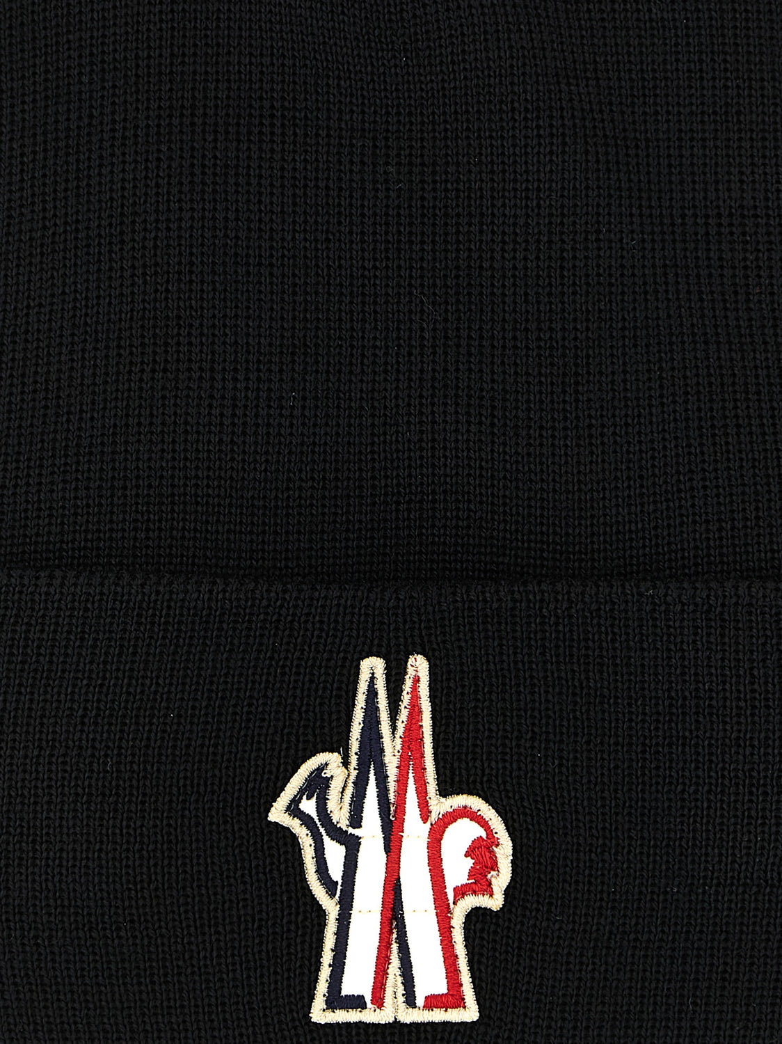 Black Virgin Wool Beanie