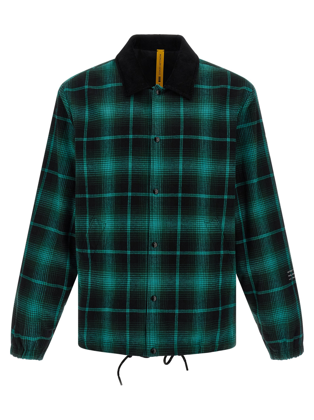 Bicolor Cotton Full-Length Jacket
