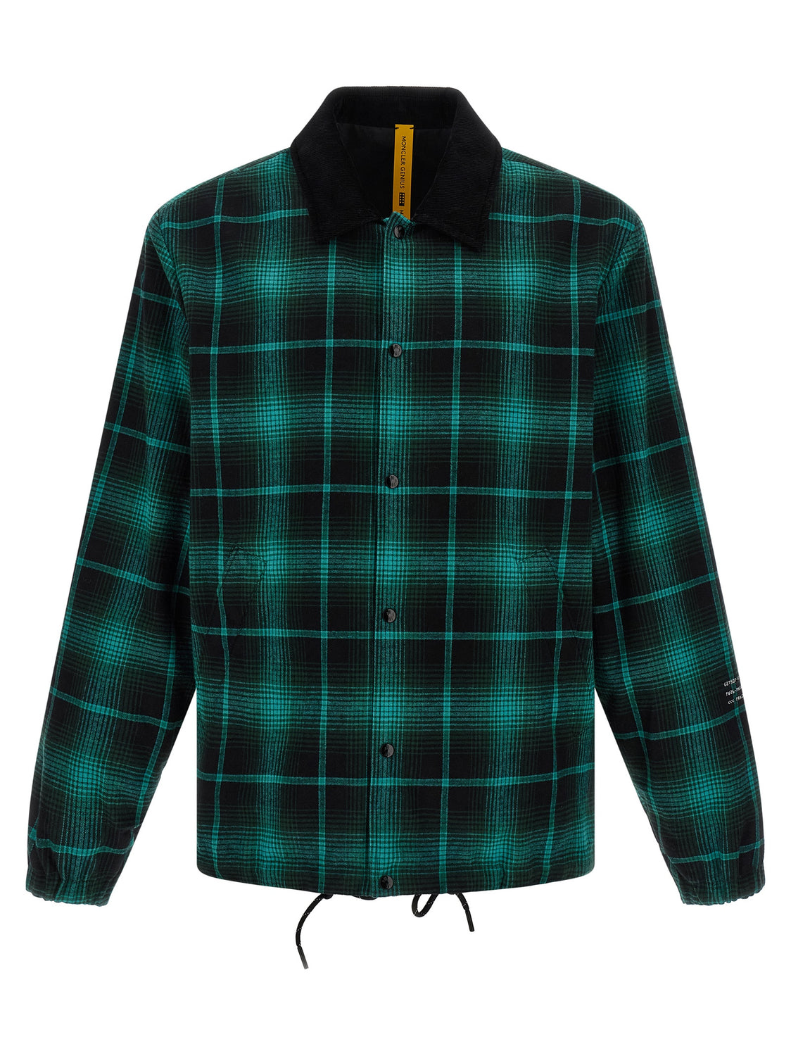 Bicolor Cotton Full-Length Jacket