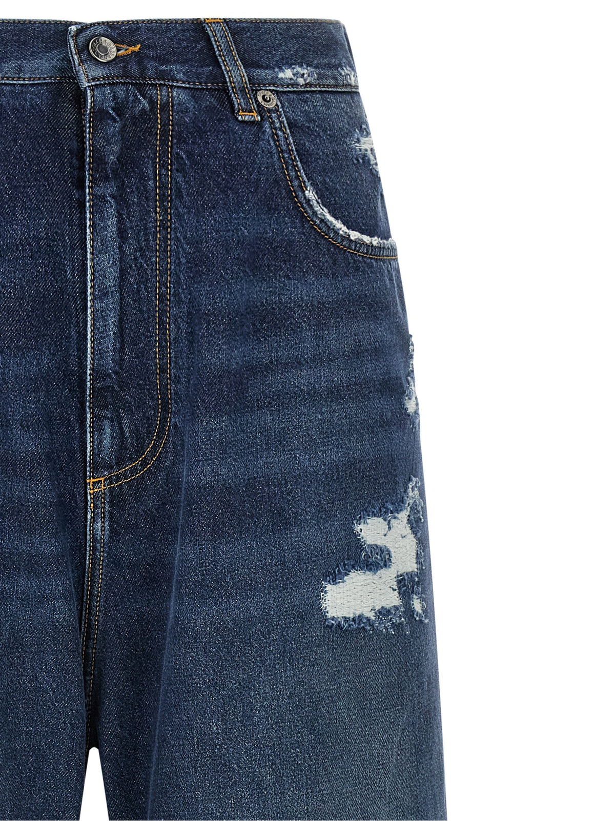 Blue Cotton Jeans Denim